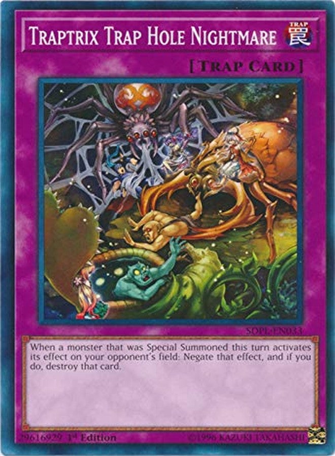 Yu-Gi-Oh! - Traptrix Trap Hole Nightmare - SDPL-EN033 - Common - 1st Edition - Structure Deck: Powercode Link