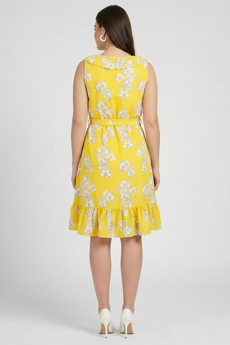 Willow & Whistle Women Floral Print Midi Dress, Multicolor - Image 4