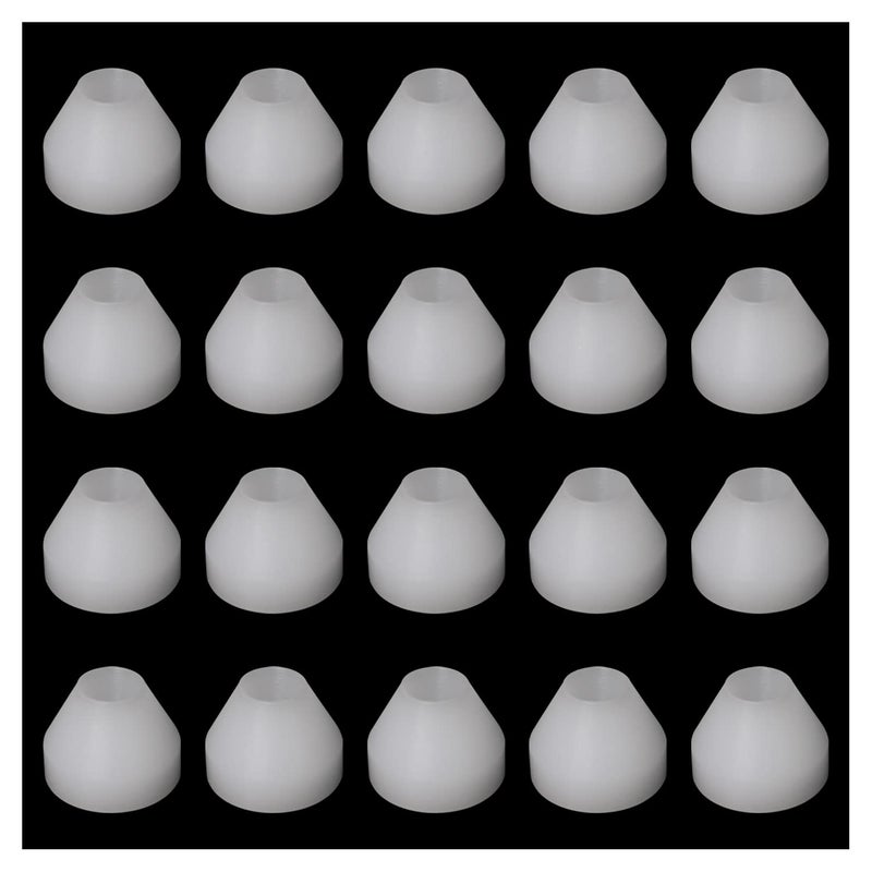 WHYHKJ 20PCS White Woodworking Project Kits Pen Bushings NonStick Pen Bushing for Finishing Pen Turning