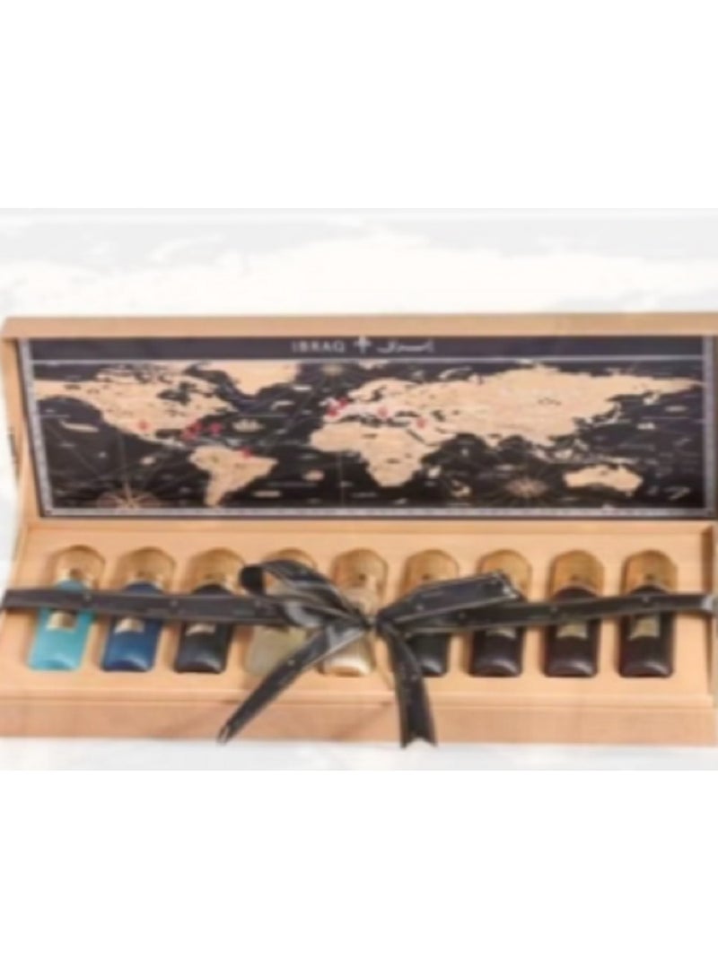 إبراهيم القرشي مجموعة عطور ميني ذا توباكو – 9 قطع أو دو برفان من إبراهيم القرشي – 20 مل لكل عبوة - Image 2