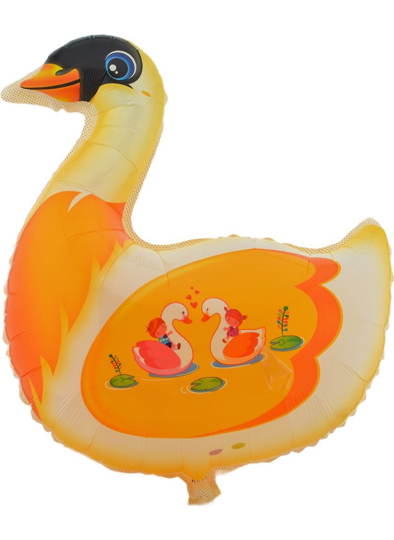 Hit Dükkan Swan Large Size 60CMX52CM Foil Balloon (Helium) No:4  - Image 1
