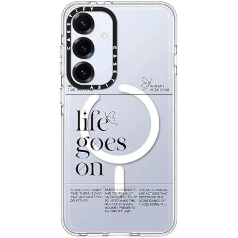 CASETIFY Magnetic Clear Galaxy S25+ Case 【Compatible with Magsafe】 - Life Goes On - Image 2