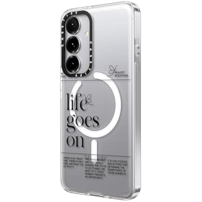 CASETIFY Magnetic Clear Galaxy S25+ Case 【Compatible with Magsafe】 - Life Goes On - Image 5