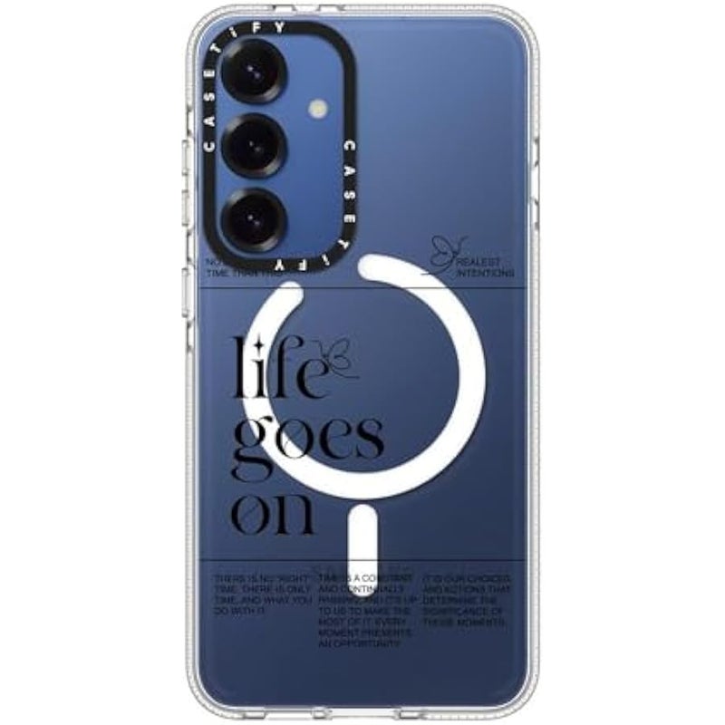 CASETIFY Magnetic Clear Galaxy S25+ Case 【Compatible with Magsafe】 - Life Goes On - Image 4