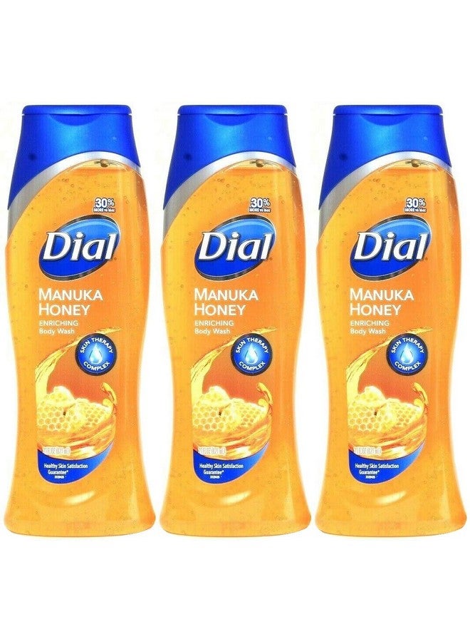 Dial Manuka Honey Enriching Body Wash 21 Ounce (Pack Of 3) Total 63 Ounces