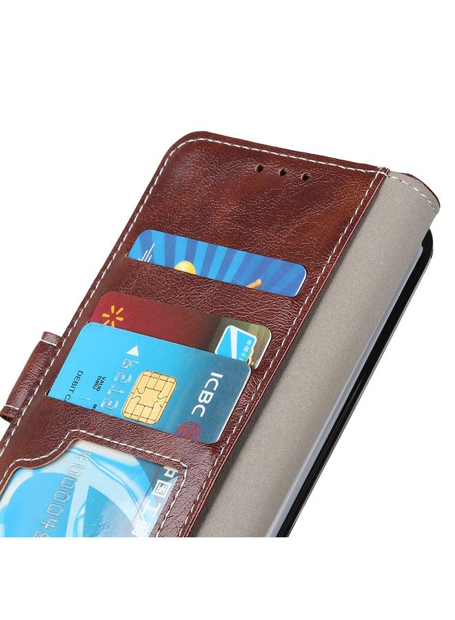 اس-توب جراب لهاتف Motorola Moto E40/E20/E30/Lenovo K14 Plus جراب هاتف جلدي بتصميم حصان مجنون بتصميم أفقي قابل للطي - Image 5