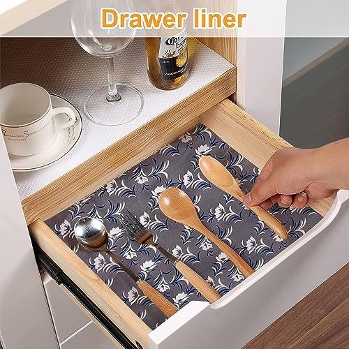 Vocal Store Anti-Slip Kitchen Cabinet Drawer Shelf Mat Liner Sheets Textured Multipurpose 5 Meter Roll, Grey - CDOJ11-P22-5M - Image 5