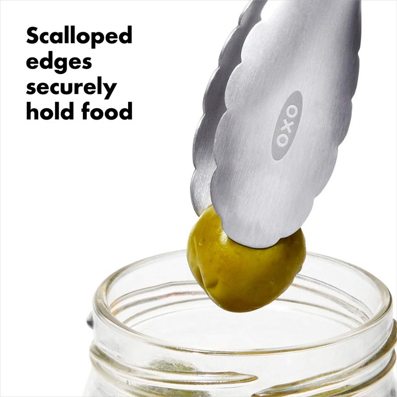 OXO Good Grips 7-Inch Mini Tongs, Stainless Steel - Image 3
