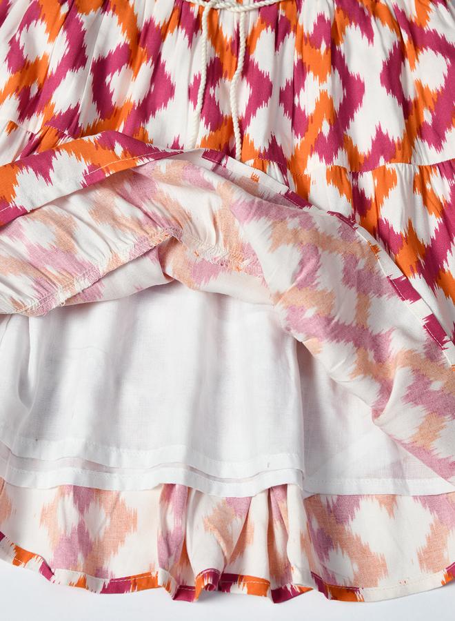 BELLA MODA Printed Ruffle Dress - Image 5