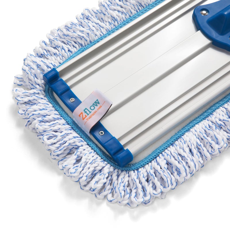 Zflow Ventures Zflow 18" Professional Microfiber Mop - Commercial Stainless Steel Handle with Microfiber Dust Pad + 3 Wet Pads - Image 2