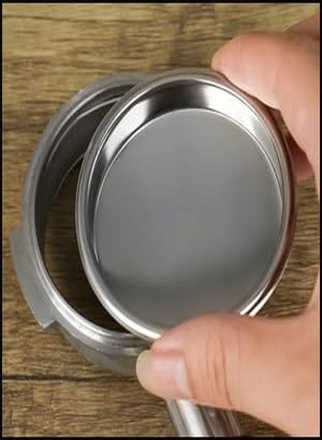 Kodrily Backflush Inser, 51mm Stainless Steel Insert, 2in Coffee Machine Backflush Blind Filter, Silver 51mm Backflush Basket, Backflush Filter Espresso for Espresso Machines, 1Pcs - Image 3