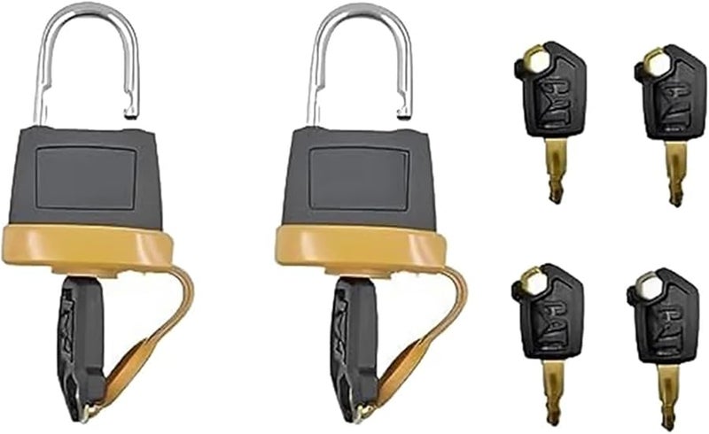 Caterpillar Ignition Keys Padlock With 6 Keys 5P8500 For Cat 20103300 2849039 7X7700 1428828 - Image 4