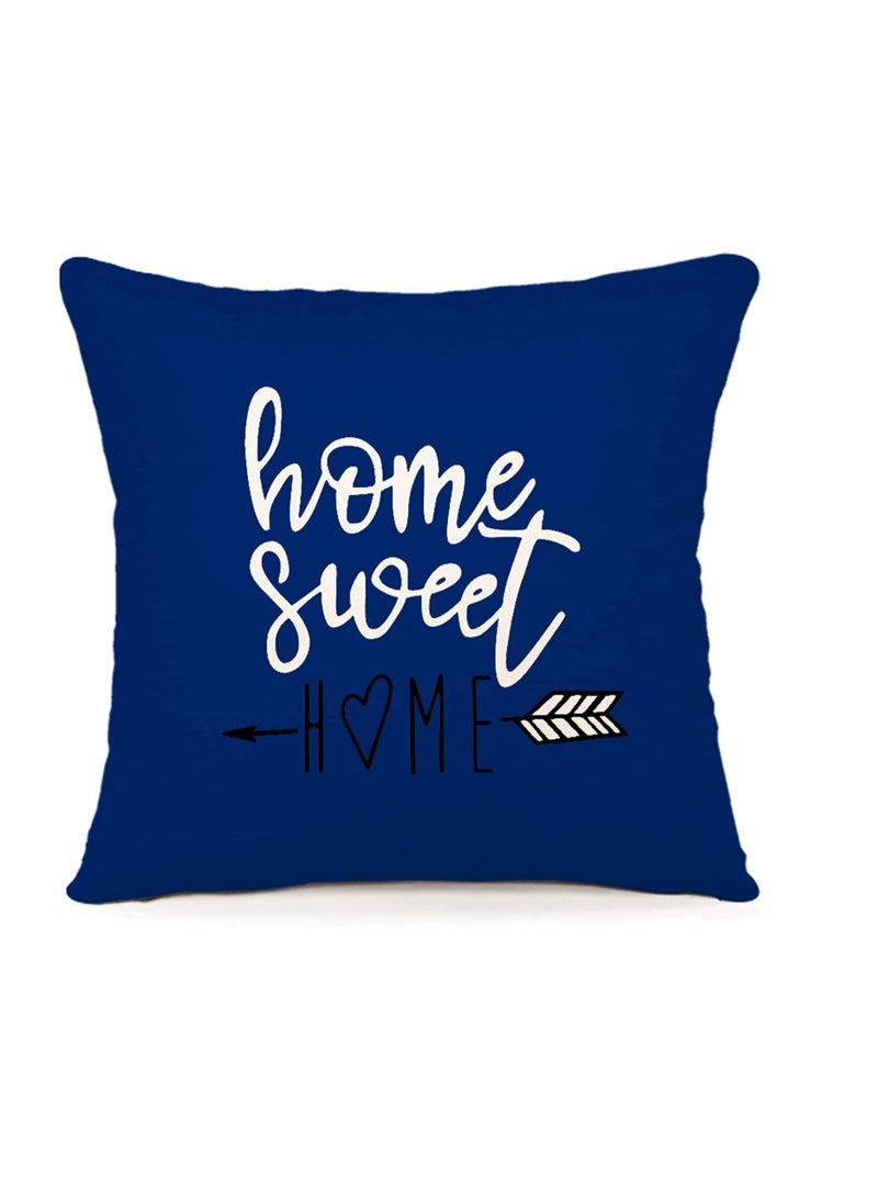 SYOSI Throw Pillow Cushion Case Pack of 4 Pillow Covers 18x18 Modern Sofa Throw Pillow Cover Decorative Outdoor Linen Fabric Pillow Case for Chair Sofa Couch Bed Car Navy blue  - Image 3