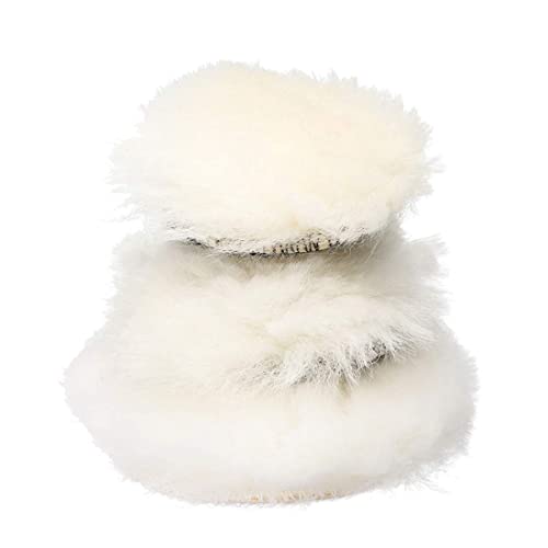 DIY Crafts with 1x Fur 1x Felt Pad, 3" inch Kit, 9-15x Polishes Set 1/2/3" Drill Buffing Buffer Pad Polishing Pad Size Kit, M14 Backing Pad Adapter Power Tools (with 1x Fur 1x Felt Pad, 3" inch Kit) - Image 4