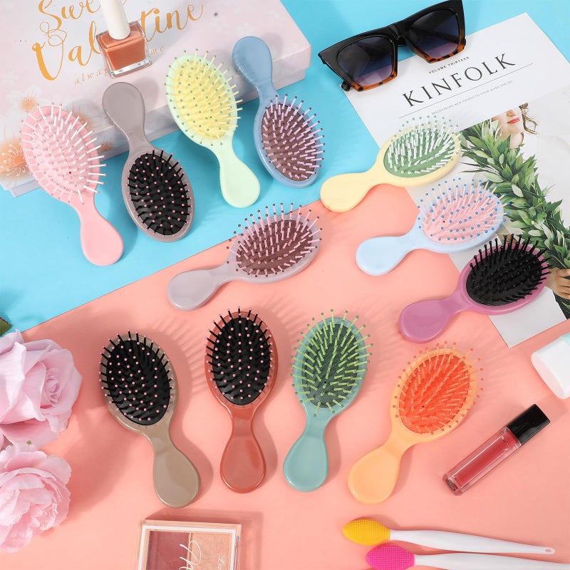Yoande 36 Packs Mini Detangling Hairbrush Squirt Detangler combs Toddler Soft Bristle Travel Hairbrush Women Girl - Image 3
