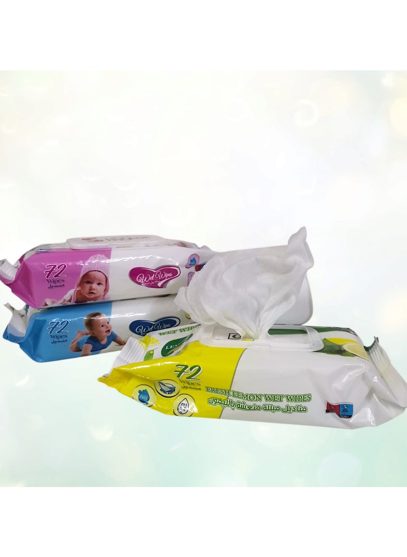 Sirt Baby Wipes, Unscented for Sensitive Skin, Large Soft & Durable 99% Water Based, Gentle & Hypoallergenic for Babies & Adults with Vitamin E & Aloe Vera, Flip Top Cap, 3 Packs of 120  - Image 1