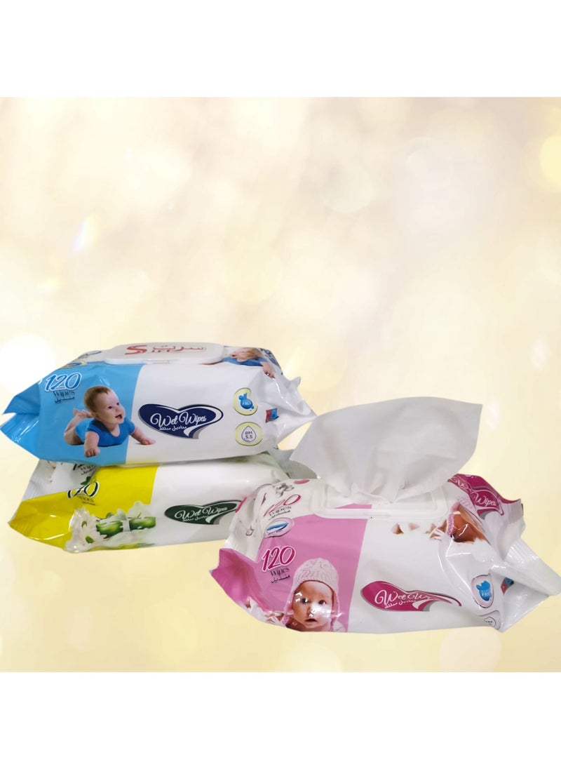 Sirt Baby Wipes, Unscented for Sensitive Skin, Large Soft & Durable 99% Water Based, Gentle & Hypoallergenic for Babies & Adults with Vitamin E & Aloe Vera, Flip Top Cap, 3 Packs of 120  - Image 4