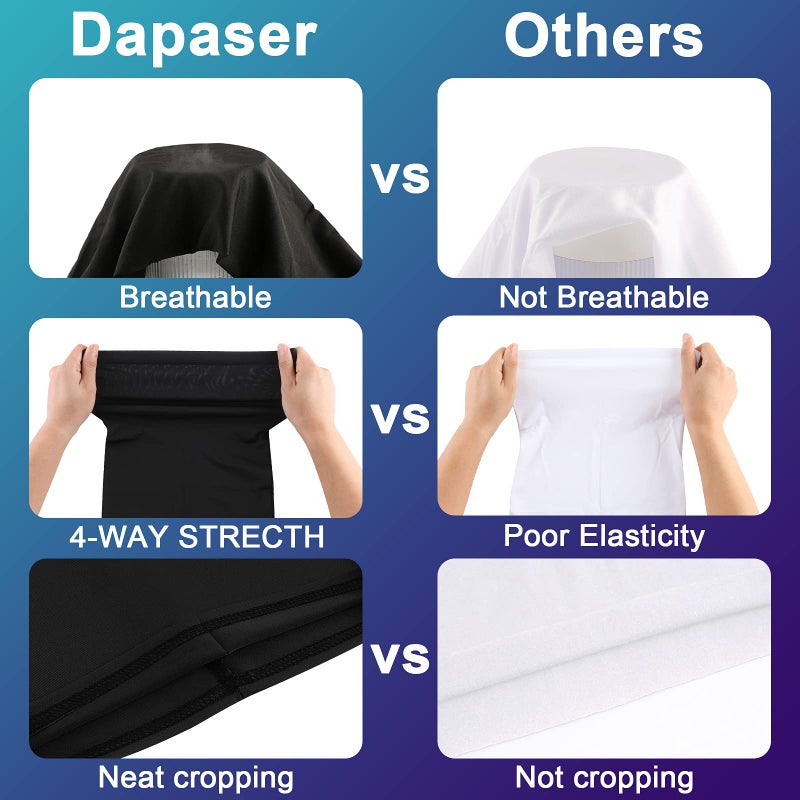 Dapaser 6 Pack Cooling Neck Gaiter Face Mask for Men Women Breathable Dust UV Protection Multifunctional Reusable Face Cover - Image 2