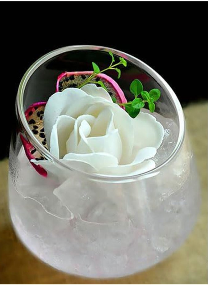 1Chase Borosilicate Slanted Crystal Glass 350 ML 2PCS  - Image 5