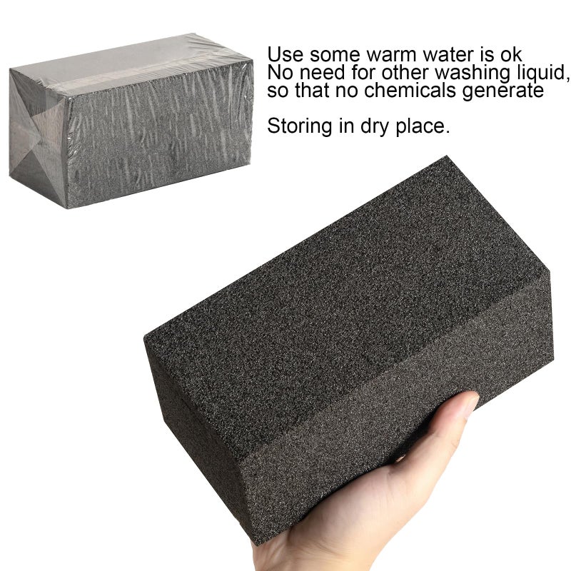 ALXYF 4 Pack Grill Cleaner Brick for Outdoor&Restaurant. Heavy Duty Grill Cleaning Brick. Pumice Stone Cleaner Tool Grill Brick for Cleaning Flat Top Grills Griddles Effectively Without Harsh Chemicals - Image 5
