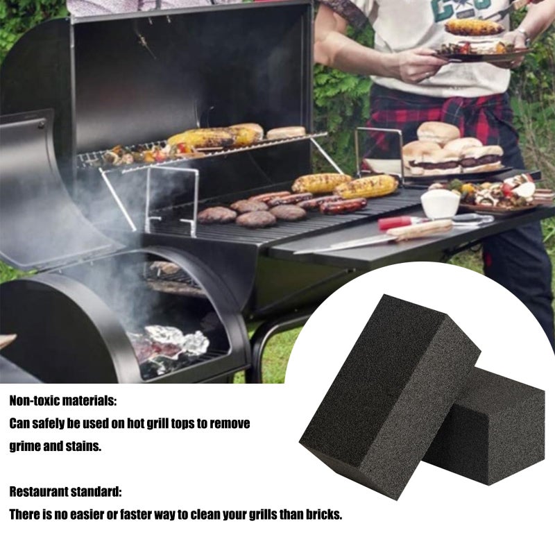 ALXYF 4 Pack Grill Cleaner Brick for Outdoor&Restaurant. Heavy Duty Grill Cleaning Brick. Pumice Stone Cleaner Tool Grill Brick for Cleaning Flat Top Grills Griddles Effectively Without Harsh Chemicals - Image 4