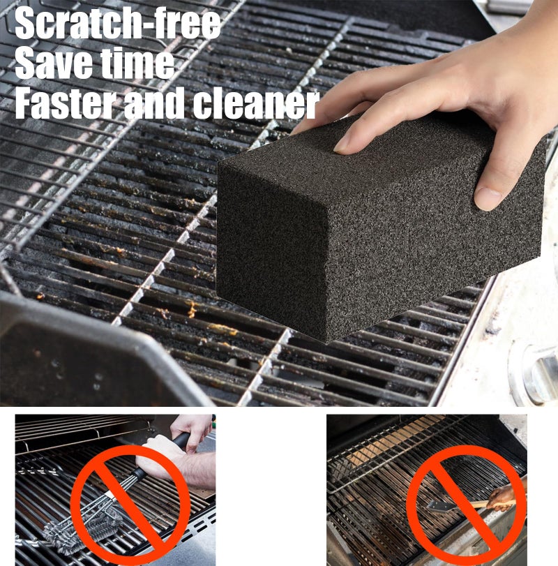 ALXYF 4 Pack Grill Cleaner Brick for Outdoor&Restaurant. Heavy Duty Grill Cleaning Brick. Pumice Stone Cleaner Tool Grill Brick for Cleaning Flat Top Grills Griddles Effectively Without Harsh Chemicals - Image 3