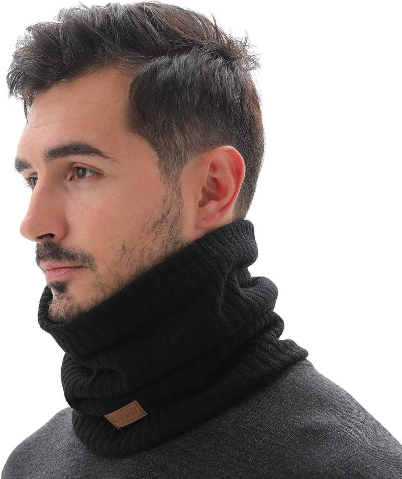 NovForth Winter Neck Warmer Men Ski, Neck Gaiter Face Scarf Women, Fleece Scarf for Men Gaiter Mask, Thick Windproof Scarves - Image 3