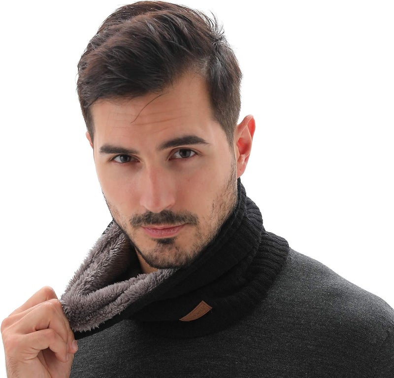NovForth Winter Neck Warmer Men Ski, Neck Gaiter Face Scarf Women, Fleece Scarf for Men Gaiter Mask, Thick Windproof Scarves - Image 5