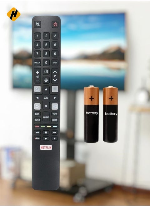 "New RC802N Remote Control for TCL TV Models 40DS500, 43DP640, F40S5916, F43S5916, H32S5916, U43P6006, U49P6016, U55P6016, U55P6046, U60P6026, S6, S6000, S6500 Series - Includes Battery"