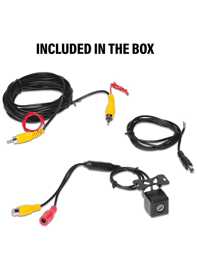 BOSS AUDIO SYSTEMS - BOSS Audio Systems CAM18 Rearview Car Backup Camera - High Resolution Color, 170° Wide Angle View, Weatherproof, Low Light Visibility, On-Screen Distance Guide - Image 1