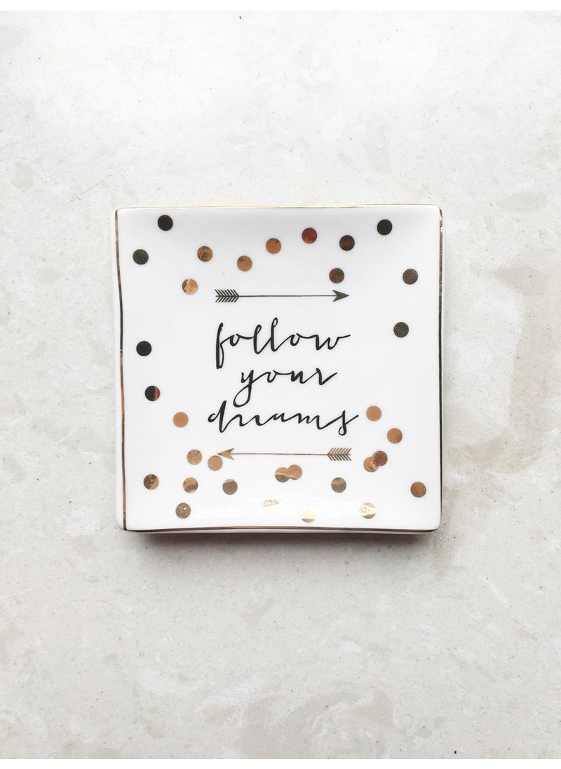 eat travel splurge eat travel splurge Trinket DishTrinket TrayJewellery Holder  - Image 2