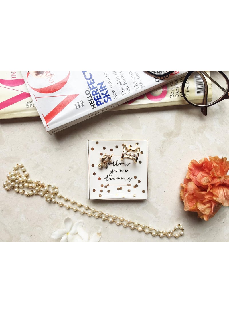 eat travel splurge eat travel splurge Trinket DishTrinket TrayJewellery Holder  - Image 1