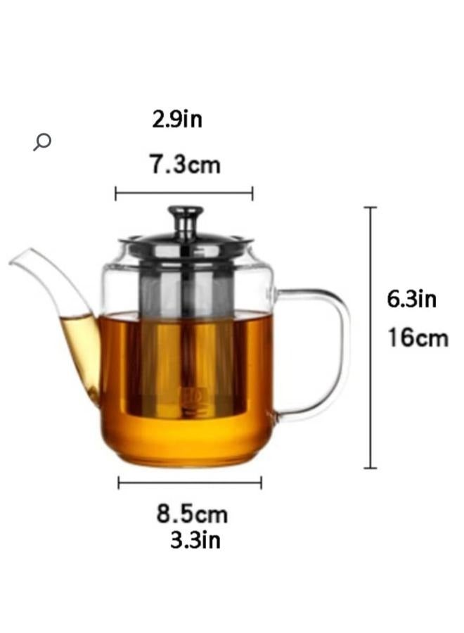 1200ml Household Teapot with Heat Resistant Stainless Steel Infuser Perfect for Tea and Coffee Coffee teapot ZH-1200ml  - Image 2