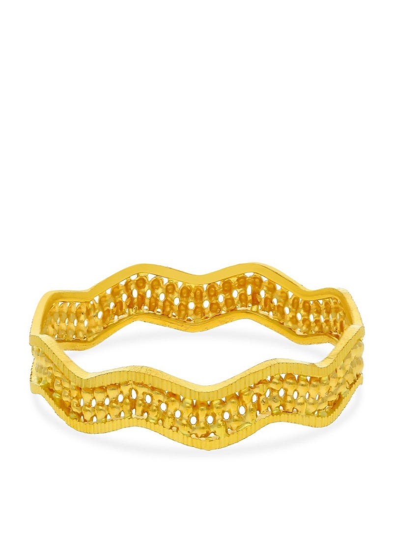 Malabar Gold and Diamonds سوار مالابار للذهب والألماس 22 قيراط 916 من الذهب النقي EMBNHMPL020  - Image 1