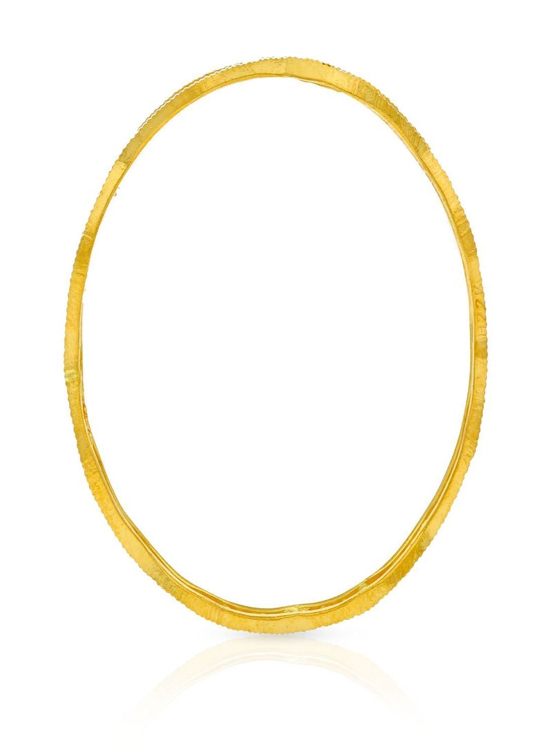 Malabar Gold and Diamonds سوار مالابار للذهب والألماس 22 قيراط 916 من الذهب النقي EMBNHMPL020  - Image 3
