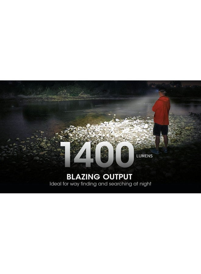 NITECORE Nu43 Rechargeable Headlamp, 1400 Lumens Usb-C Bright Lightweight For Camping, Running, Or Working, With Spotlight, Floodlight, Red Light, Including Nitecores Sticker - Image 3