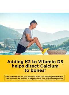Nature Made Vitamin D3 K2 Gummies, Vitamin D3 5000 IU per serving, Bone, Teeth, Muscle, Immune Health Support, 50 Vitamin D + K2 Gummy Vitamins, 25 Day Supply  - Image 2