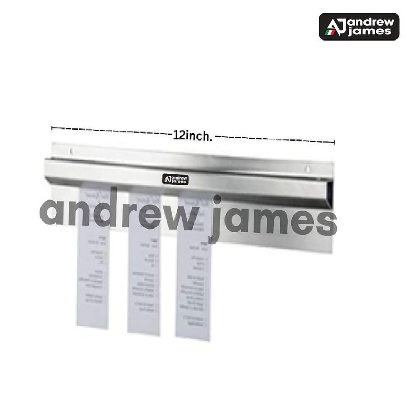 Andrew James Single Piece Stainless Steel 1 Ft 12 Inches KOT for Kitchen Order Use European Standard Approved - Image 2