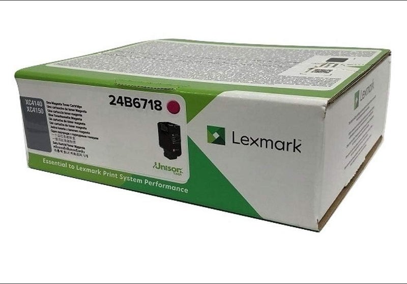 Lexmark 24B6718 XC4140 XC4150 Toner Cartridge Magenta in Retail Packaging