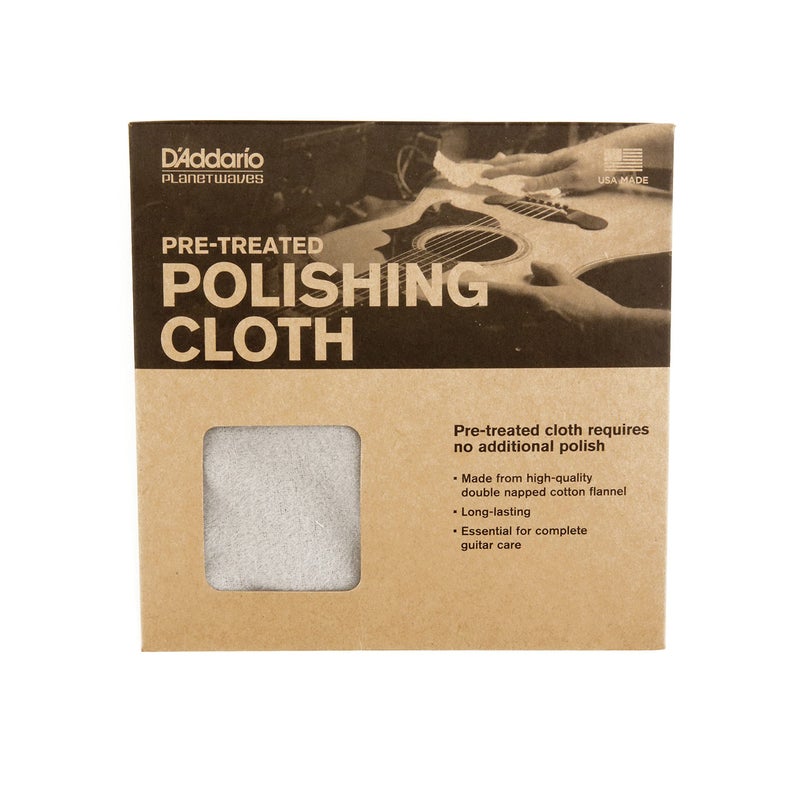 Planet Waves D'Addario Accessories Pre-Treated Polish Cloth,Grey - Image 3