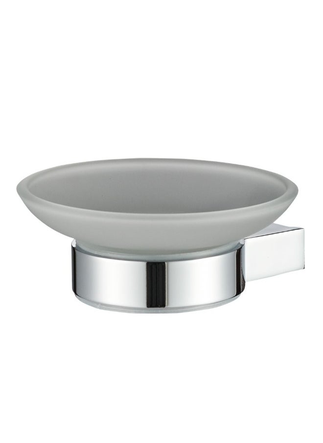 DANUBE HOME Milano Plus Andy Soap Dish For Bathroom - Chrome Finish Space-Saving Bathroom Storage Stainless Steel Soap Case Bathroom Essentials Modern Bathroom Fixtures - (19X10X2) Cm  - Image 1