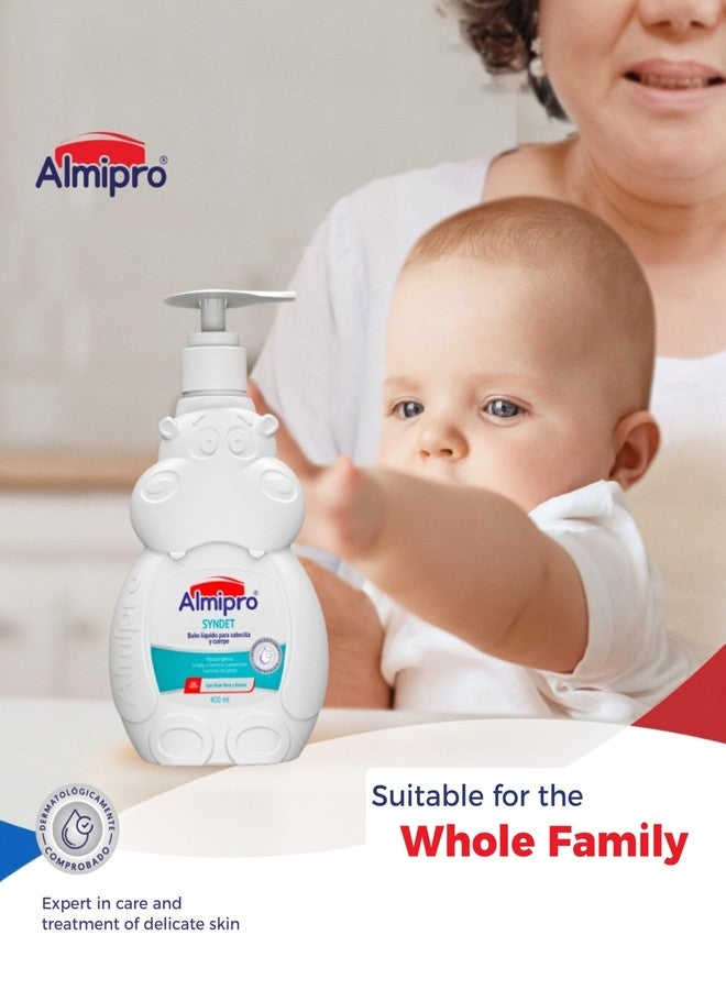 almipro Syndet Baby Hair and Body Wash with Oatmeal and Aloe Vera. 400 gr. - 14 Oz. - Image 5