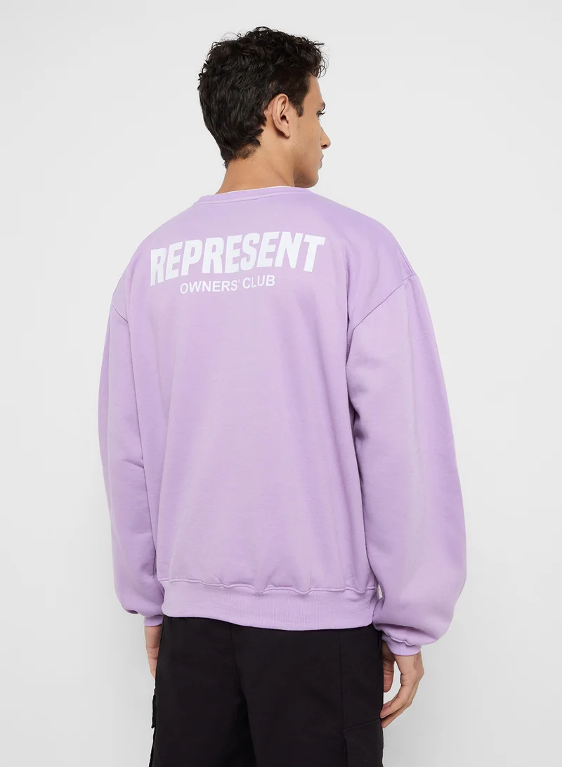 سفنتي فايف Oversized Graphic Sweatshirt
