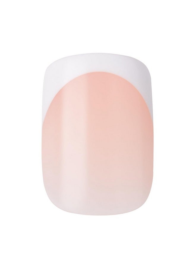 كيس - مجموعة أظافر اصطناعية فرنسية من KISS Salon Acrylic - Bonjour، قصيرة - تقنية غنية بالأكريليك، قوية، احترافية، بجودة الصالون، مانيكير منزلي خالٍ من العيوب، خالٍ من الفقاعات، متين | 28 قطعة - Image 1