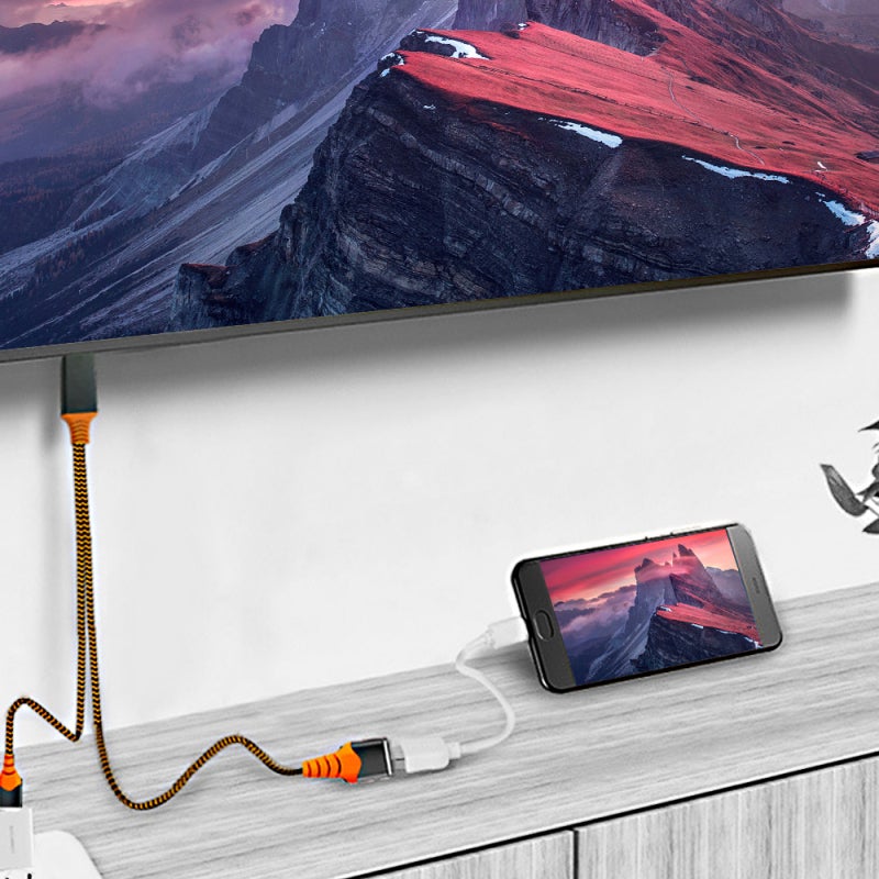 محول HD: دقة 1920x1080 - موصل لايتنق مع سلك مضاد للتداخيل، قابل للربط والاستخدام فورًا، للمشاركة العائلية، الترفيه عبر الإنترنت، واستخدام البروجكتور - Image 4