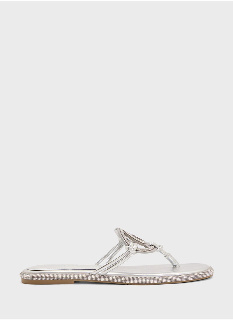 GUESS Multi Strap Flat Sandals  - Image 1