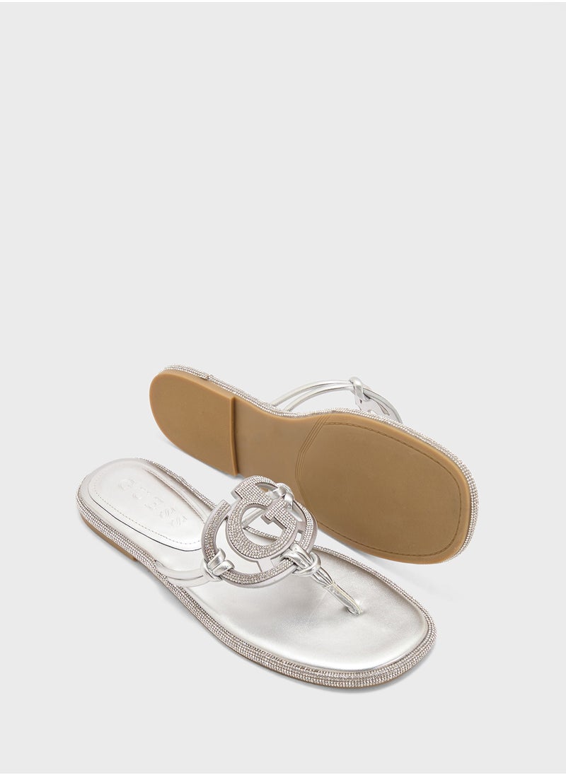 GUESS Multi Strap Flat Sandals  - Image 3