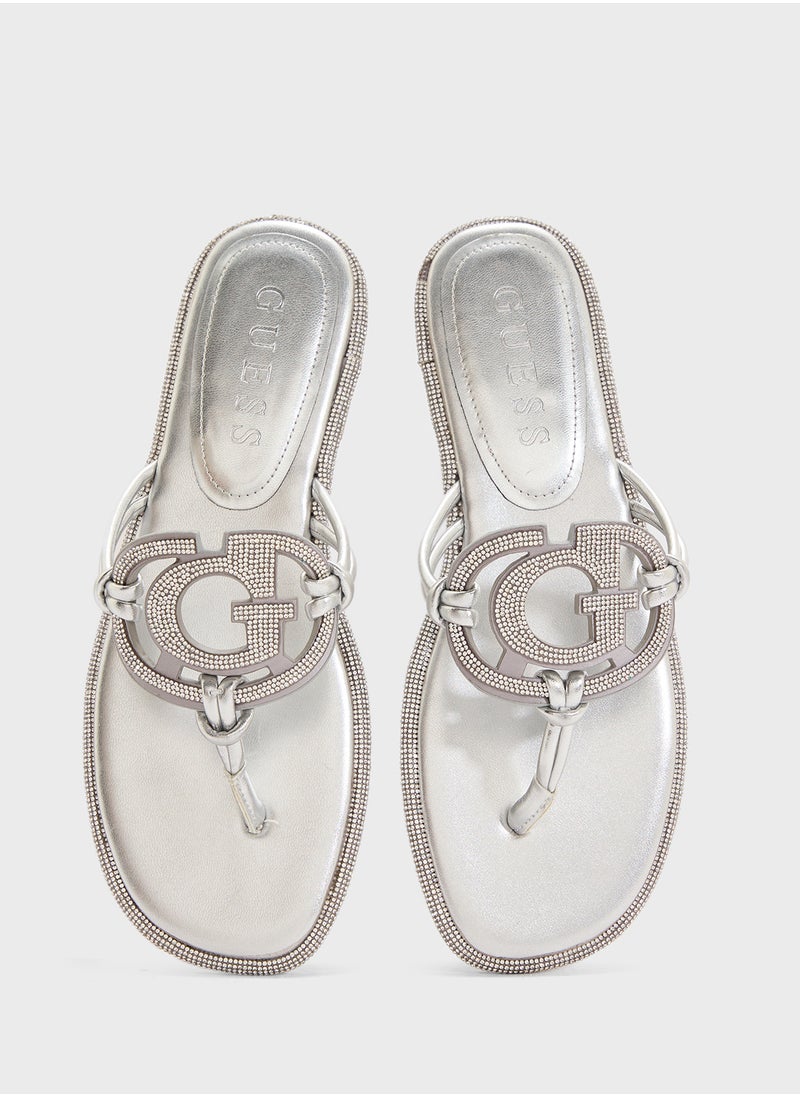 GUESS Multi Strap Flat Sandals  - Image 4