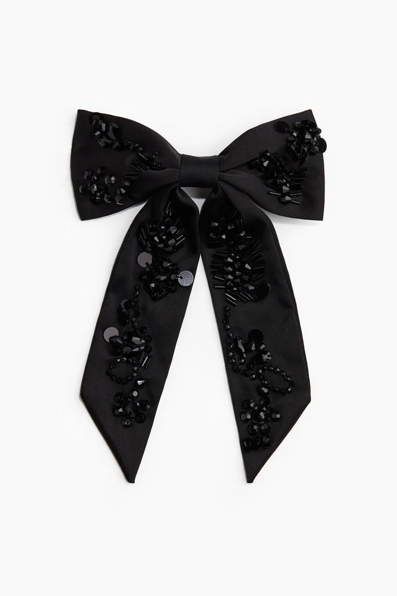 H&M Embellished bow hair clip