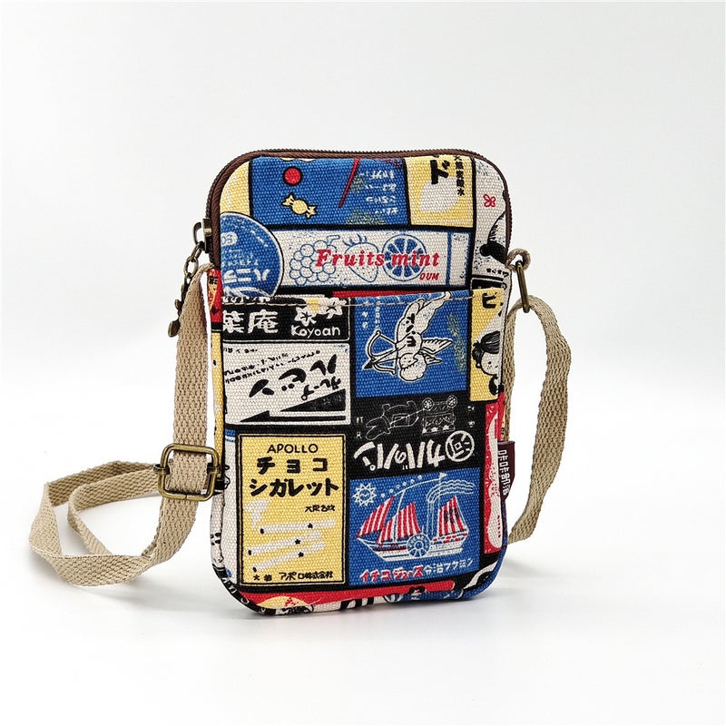 New Denim 6.5 Inch Large Screen Diagonal Mobile Phone Bag Men And Women Denim Mobile Phone Bag Support A Generation Of Hair - Image 1